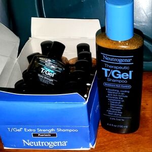 Lot Of 5 Neutrogena T/Gel Therapeutic Shampoo Extra Strength Travel Size 1 oz.